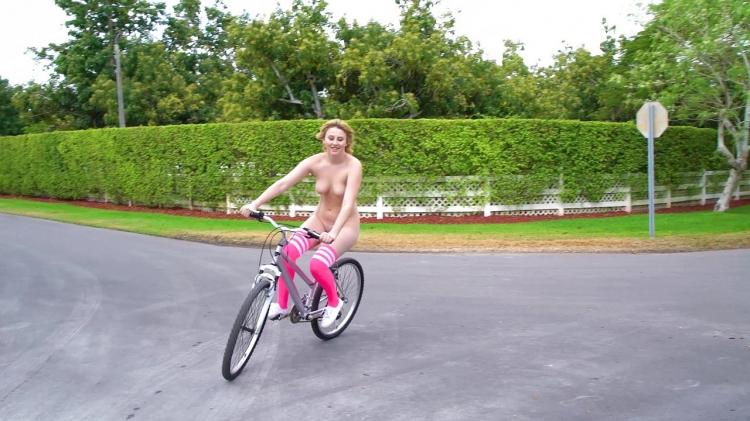 Kinsley Anne Is A Wild Fuck Toy That Likes To Bike Around Naked