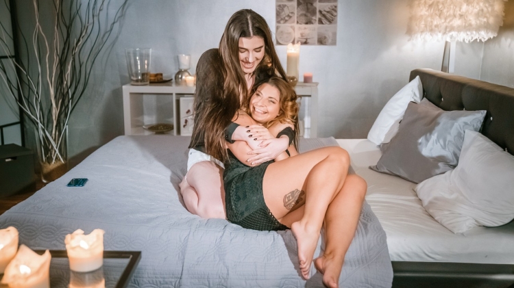 Bedroom orgasms for lesbian lovers