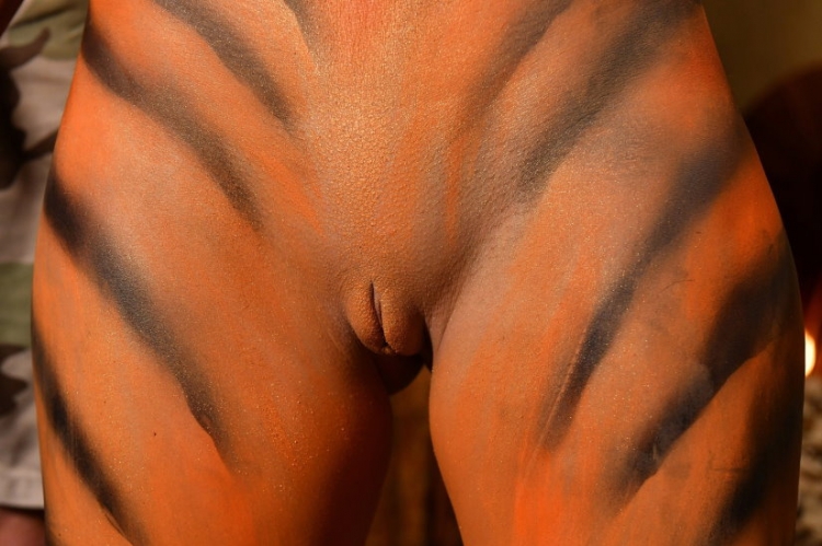 Rampant Turns Bodypainted Fashion Shoot Into Anal Sex Session!