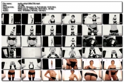 Video of lovely Molly Saint Rose nude photoshoot and strip in studio