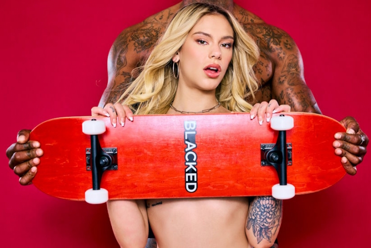 Petite Blonde Squirts All Over His BBC