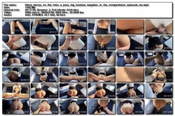 On The Train a Juicy Big Boobed Neighbor In The Compartment Seduced Me