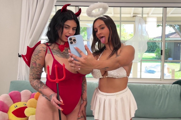 I Stalked And Fucked These Two Girls As They Tried On Their Halloween Costumes