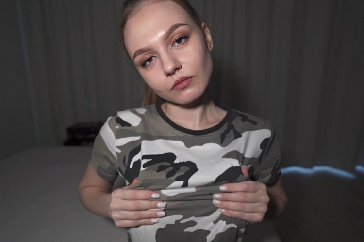 Petite Soldier Babe Turned Into A Sextoy