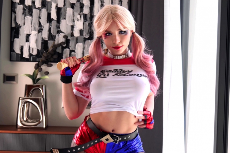 Deepthroat and Hard Fuck With Creampie With Harley Quinn POV