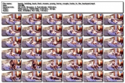 Barely Holding Back Their Moans Young Horny Couple Fucks In The Backyard