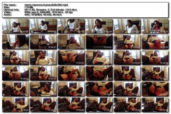 Video of busty Marie Clarence making a phone sex call at the office