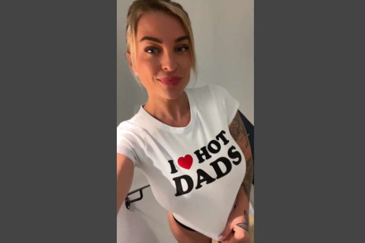 Busty Blonde MILF Gets Hard Fucked on a White Sofa