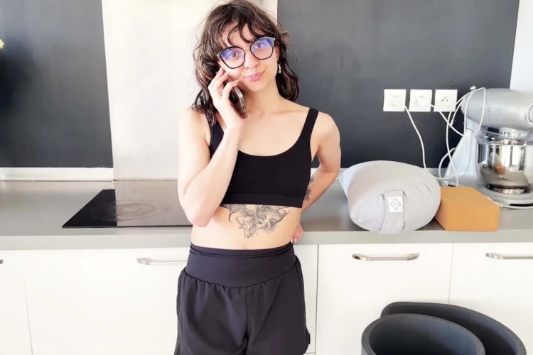 Initially Tense, Lotus Eventually Relaxes in her Own Way...